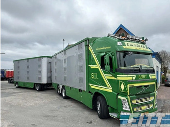 Veetransport lastbil Volvo FH FH 540 6x2 1/2/3 Finkl Livestock -- Water and Ventilation - Lifting roof - Lifting floors + Trailer 1/2/3 Finkl: billede 2