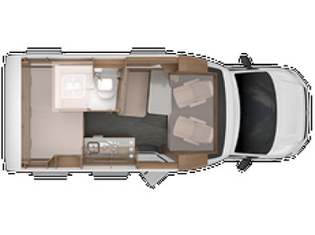 Delintegreret autocamper KNAUS TOURER VAN 500 MQ