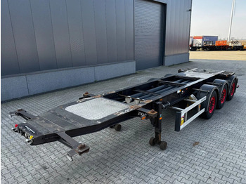 Containerbil/ Veksellad sættevogn Burg 20FT/3-axles, SAF INTRADISC, ADR (EXII, EXII, FL, AT), 2x LIFTAXLE, NL-Chassis, APK/ADR:06/2025: billede 2