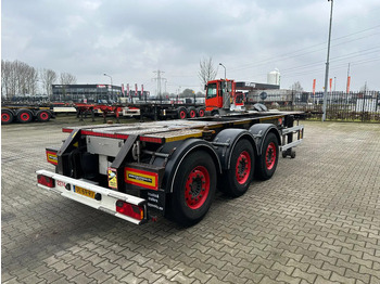 Containerbil/ Veksellad sættevogn Burg 20FT ADR (EX/II, EX/III, FL, AT), empty weight: 3.690kg, SAF INTRADISC, 2x liftaxle, ALCOA, NL-Chassis, APK/ADR: 05-2025: billede 3