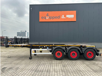 Containerbil/ Veksellad sættevogn Burg 20FT ADR (EX/II, EX/III, FL, AT), empty weight: 3.690kg, SAF INTRADISC, 2x liftaxle, ALCOA, NL-Chassis, APK/ADR: 05-2025: billede 2