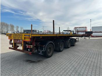 Åben sættevogn Nooteboom OVB-65-04, 65TKG extendable (2x 770cm) trailer, 4x hydraulic steeringaxles, Belgium- trailer: billede 5