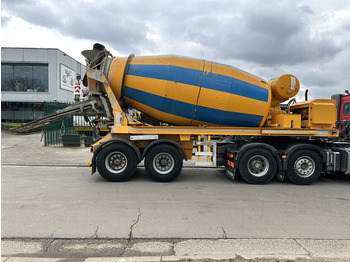 Betontrailer TURBO'S HOET 2-AS MIXER 10m³ INTERMIX BETONMIXER / CONCRETE MIXER + BUITENMOTOR DEUTZ ENGINE 6 CYL - 2-AS BPW - GOEDE STAAT - BELGISCHE PAPIEREN: billede 3