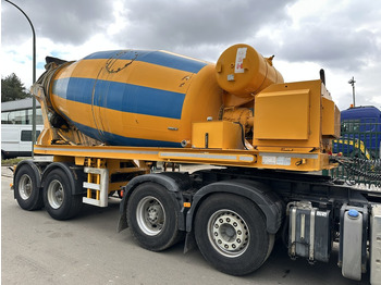 Betontrailer TURBO'S HOET 2-AS MIXER 10m³ INTERMIX BETONMIXER / CONCRETE MIXER + BUITENMOTOR DEUTZ ENGINE 6 CYL - 2-AS BPW - GOEDE STAAT - BELGISCHE PAPIEREN: billede 2