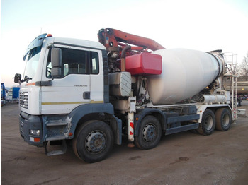 Betonbil MAN TGA 35.410, 8X4, MIX + PUMPE 24M: billede 2