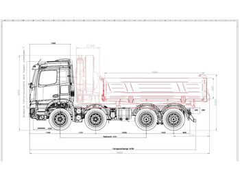 Tipvogn lastbil MERCEDES-BENZ Arocs 3743