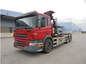 Lastbil kroghejs, Lastbil med kran Scania P400 6X2: billede 4