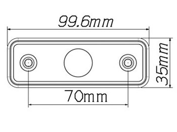 Ny Lys/ Belysning TRP Boczna lampa obrysowa LED Aspoeck Flatpoint zamiennik 1528127: billede 2