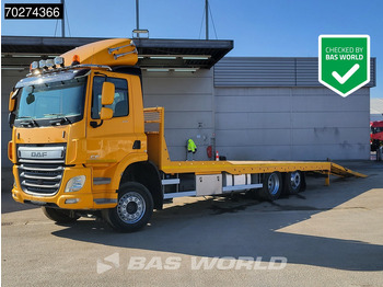 Leje en DAF CF 440 6X2 Machine transporter Hydraulic ramps Lift+lenkachse ACC Euro 6 DAF CF 440 6X2 Machine transporter Hydraulic ramps Lift+lenkachse ACC Euro 6: billede 1