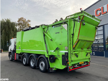 Affaldsmaskine Scania P 360 Faun 18m³ + Hiab crane + Underground Container Washing Installation: billede 4