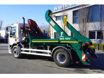 Liftdumper lastbil, Lastbil med kran DAF LF 18.310 E6 / Skip loader Fornal NKR 130V / HDS HMF 735 K2 / Manual gearbox: billede 5