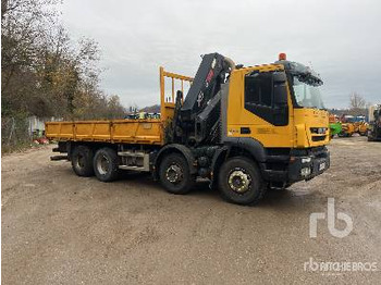 Lastbil med lad, Lastbil med kran IVECO TRAKKER 450 2009 Hiab 377 HI DUO 10 ton Art ...: billede 5