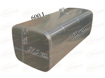 Ny Brændstoftank for Lastbil IVECO 600L 1600X620X680 FUEL TANK IVECO 600L 1600X620X680 FUEL TANK: billede 2