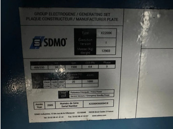 Strømgenerator MTU 16V 4000 SDMO 2200 kVA Silent generatorset in container: billede 4