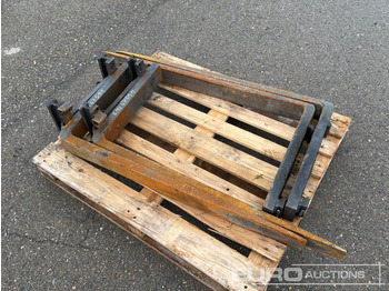 Bygningsudstyr Pallet Forks 1200mm (4 of): billede 2