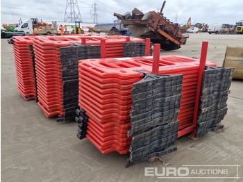 Bygningsudstyr Stillage of Plastic Pedestrian Fencing (3 of): billede 5