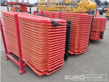 Bygningsudstyr Stillage of Plastic Pedestrian Fencing (3 of): billede 3