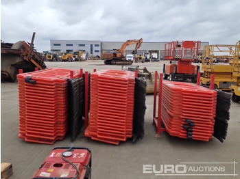 Bygningsudstyr Stillage of Plastic Pedestrian Fencing (3 of): billede 4