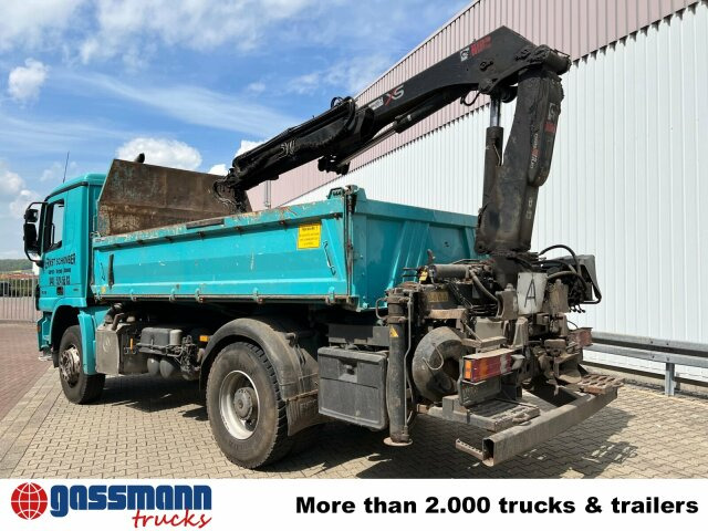 Tipvogn lastbil, Lastbil med kran Mercedes-Benz Actros 1832 K 4x2 mit Heckkran Hiab XS 099ES-2: billede 12