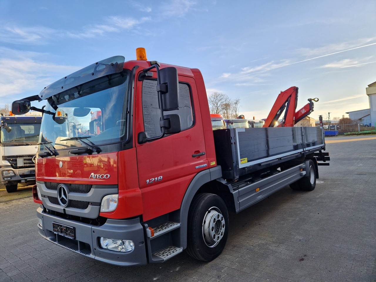 Lastbil med kran, Lastbil med lad Mercedes-Benz Atego 1218 L 4x2 1218 L 4x2, Fassi Kran F 95A21 5.9m-1.545 kg,: billede 12