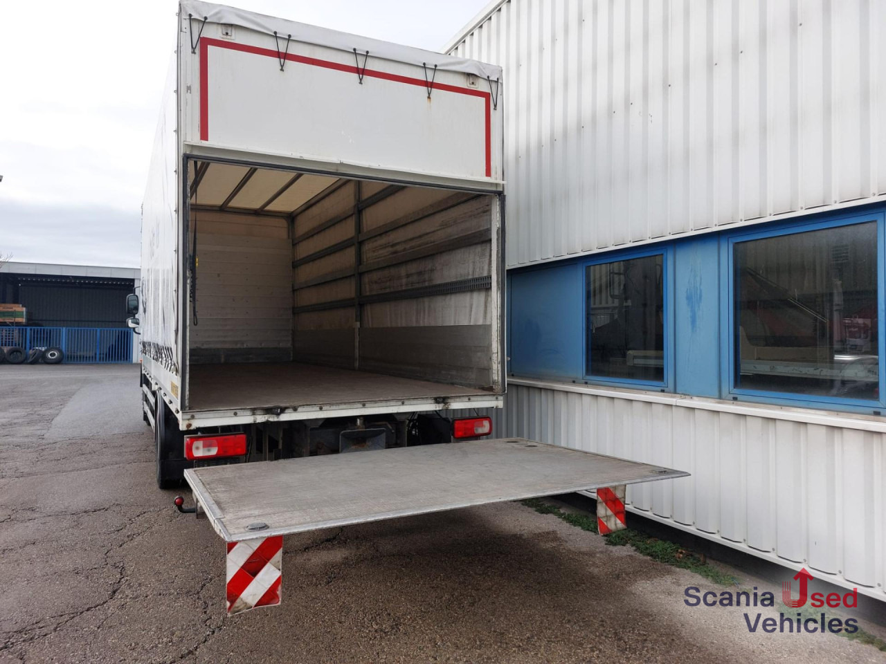 Lastbil med presenning DAF CF 75.310 FA EEV Pritsche Plane Ladebordwand: billede 9