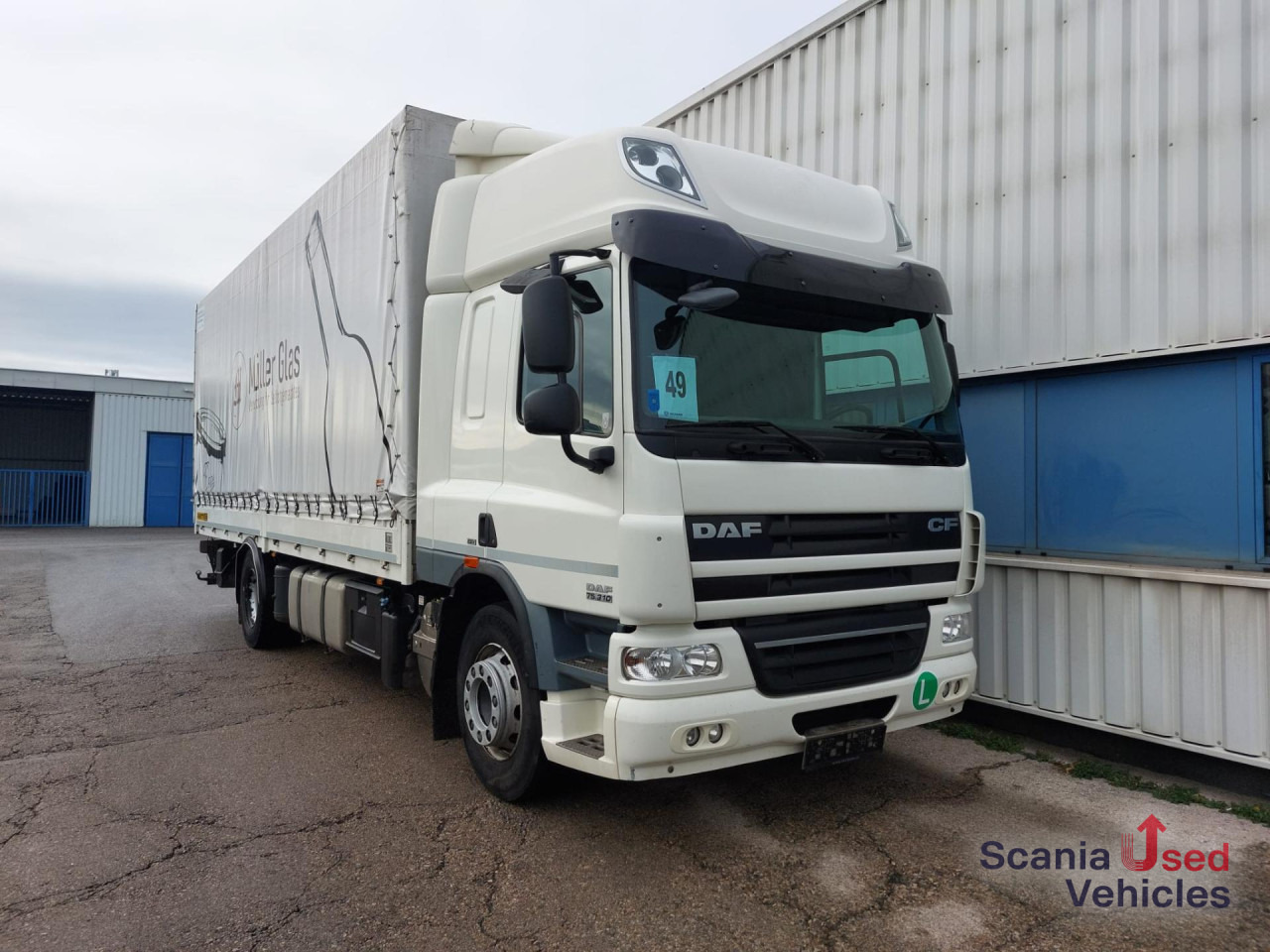 Lastbil med presenning DAF CF 75.310 FA EEV Pritsche Plane Ladebordwand: billede 10