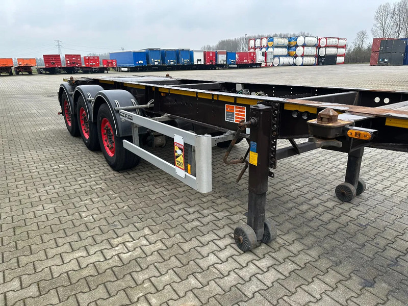 Containerbil/ Veksellad sættevogn Burg 20FT ADR (EX/II, EX/III, FL, AT), empty weight: 3.690kg, SAF INTRADISC, 2x liftaxle, ALCOA, NL-Chassis, APK/ADR: 05-2025: billede 12