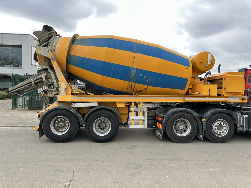 Betontrailer TURBO'S HOET 2-AS MIXER 10m³ INTERMIX BETONMIXER / CONCRETE MIXER + BUITENMOTOR DEUTZ ENGINE 6 CYL - 2-AS BPW - GOEDE STAAT - BELGISCHE PAPIEREN: billede 13