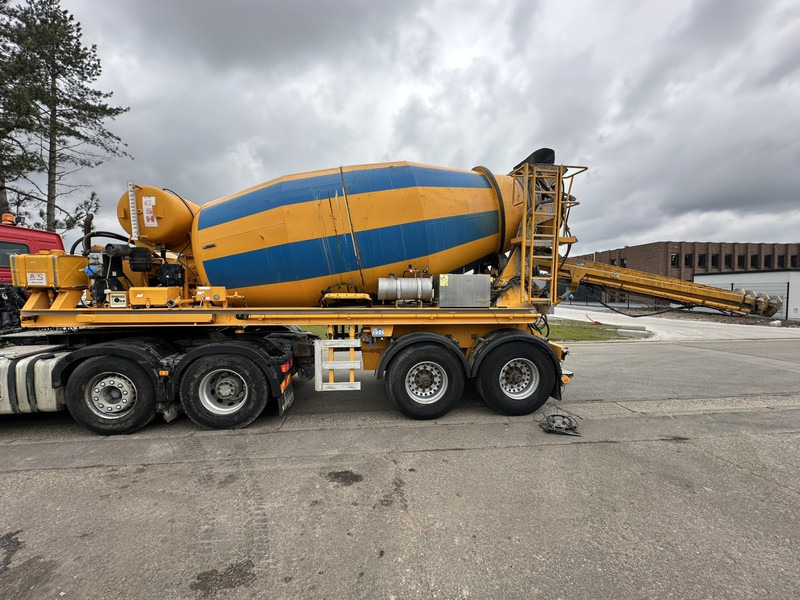 Betontrailer TURBO'S HOET 2-AS MIXER 10m³ INTERMIX BETONMIXER / CONCRETE MIXER + BUITENMOTOR DEUTZ ENGINE 6 CYL - 2-AS BPW - GOEDE STAAT - BELGISCHE PAPIEREN: billede 12