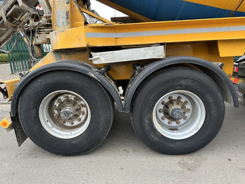 Betontrailer TURBO'S HOET 2-AS MIXER 10m³ INTERMIX BETONMIXER / CONCRETE MIXER + BUITENMOTOR DEUTZ ENGINE 6 CYL - 2-AS BPW - GOEDE STAAT - BELGISCHE PAPIEREN: billede 15