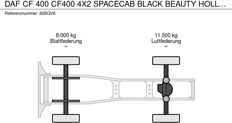 Trækker DAF CF 400 CF400 4X2 SPACECAB BLACK BEAUTY HOLLAND TRUCK !!!: billede 16