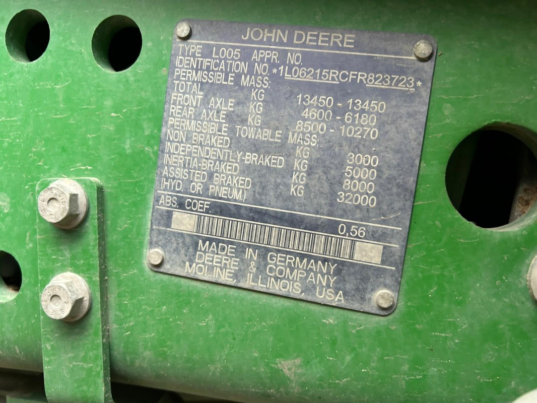 Leje en John Deere 6215R John Deere 6215R: billede 13