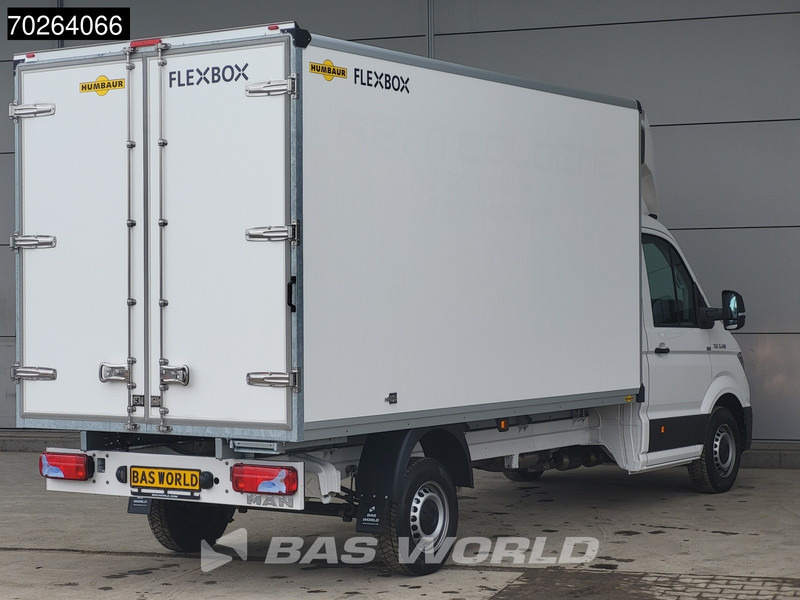 Varebil med kasse MAN TGE 3.140 Bakwagen met achterdeuren Nieuw!! Airco Meubelbak Koffer 17m3 Airco: billede 8