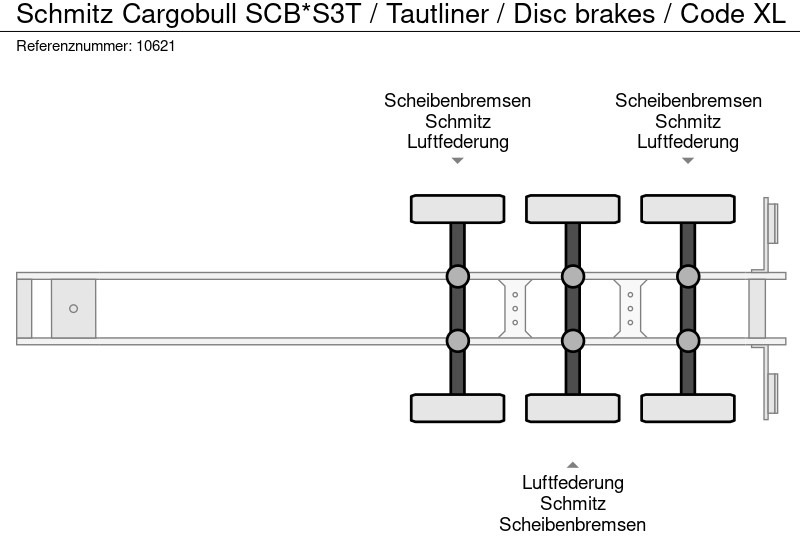 Gardintrailer Schmitz Cargobull SCB*S3T / Tautliner / Disc brakes / Code XL: billede 10