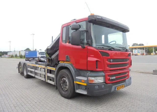 Lastbil kroghejs, Lastbil med kran Scania P400 6X2: billede 6