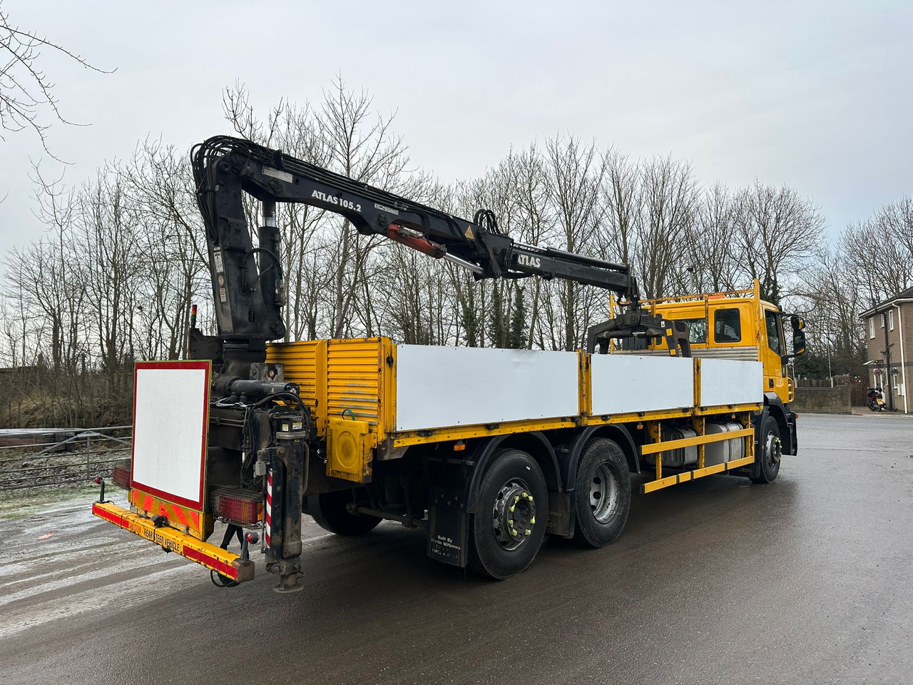 Lastbil med lad 2013 Iveco Strails Dropside/Crane Truck: billede 12