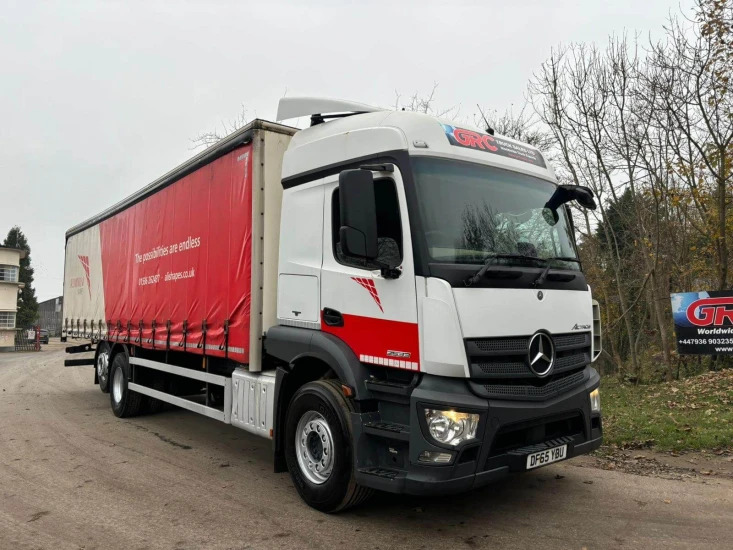 Lastbil med presenning 2016 Mercedes Actros 2533 Curtainside Truck YBU Actros: billede 6