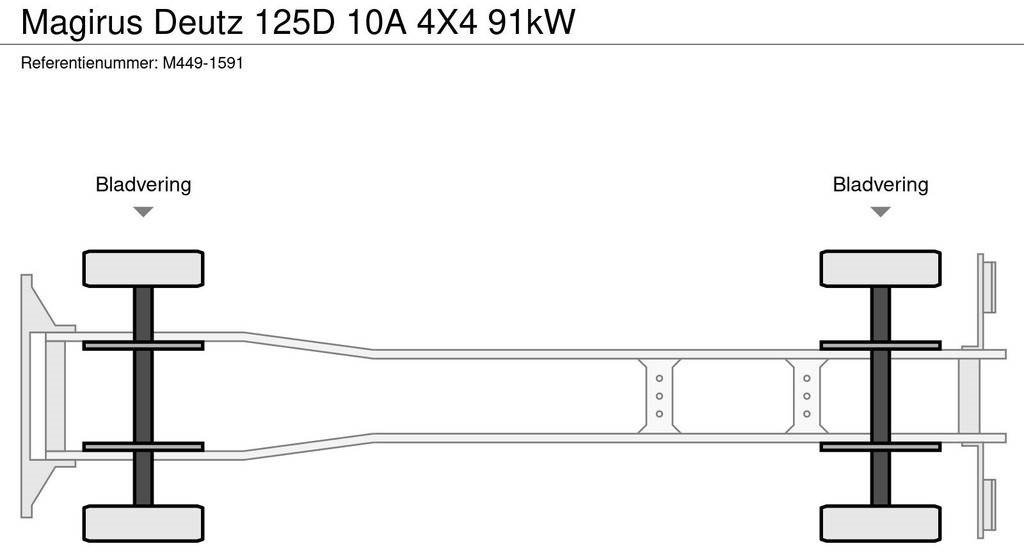 Brandbil Magirus Deutz 125D 10A 4X4 91kW: billede 12