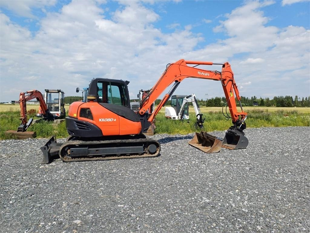 Minigravemaskine Kubota KX080 Kallistajalla: billede 6