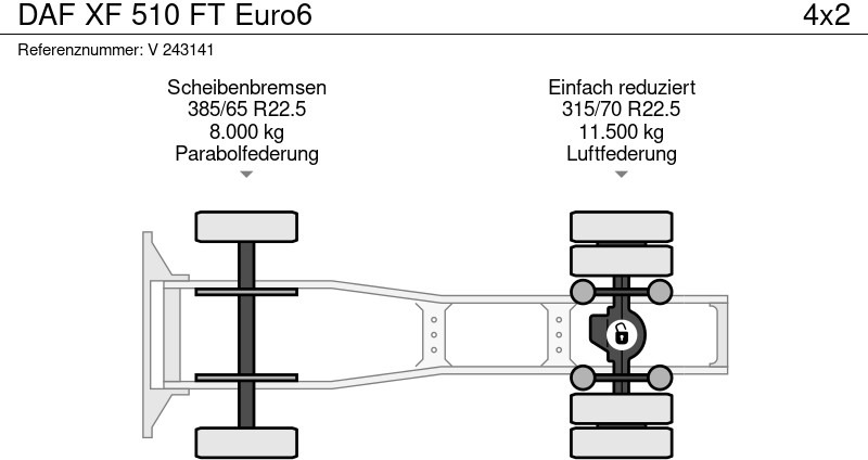 Trækker DAF XF 510 FT Euro6: billede 8