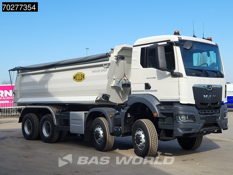 Ny Tipvogn lastbil MAN TGS 41.480 8X6 20m3 Meiller Big-Axle Automatic Steelsuspension Euro 6: billede 18