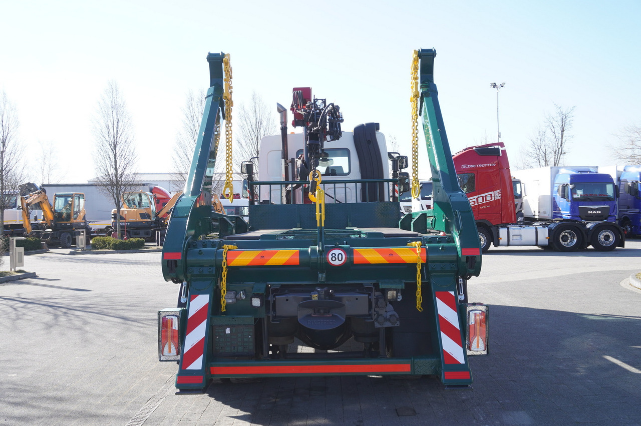 Liftdumper lastbil, Lastbil med kran DAF LF 18.310 E6 / Skip loader Fornal NKR 130V / HDS HMF 735 K2 / Manual gearbox: billede 6