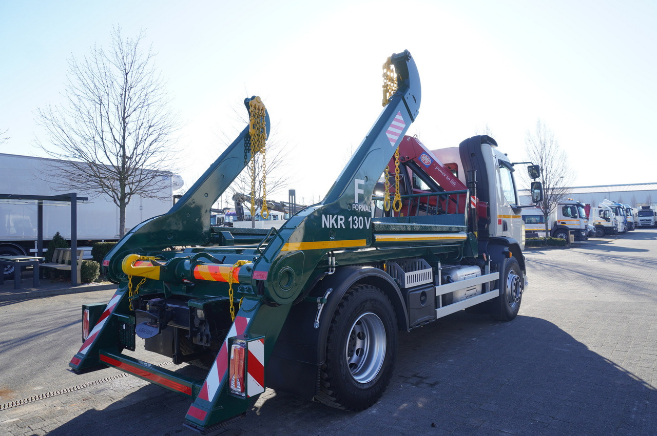 Liftdumper lastbil, Lastbil med kran DAF LF 18.310 E6 / Skip loader Fornal NKR 130V / HDS HMF 735 K2 / Manual gearbox: billede 7