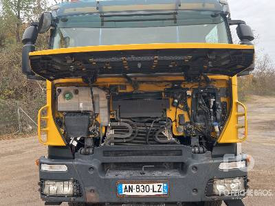 Lastbil med lad, Lastbil med kran IVECO TRAKKER 450 2009 Hiab 377 HI DUO 10 ton Art ...: billede 33