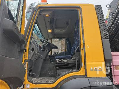 Lastbil med lad, Lastbil med kran IVECO TRAKKER 450 2009 Hiab 377 HI DUO 10 ton Art ...: billede 12