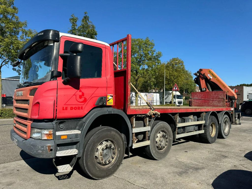 Lastbil med lad, Lastbil med kran Scania P360 8X4 - EURO 5 + PALFINGER PK22002-EH + REMOT: billede 13