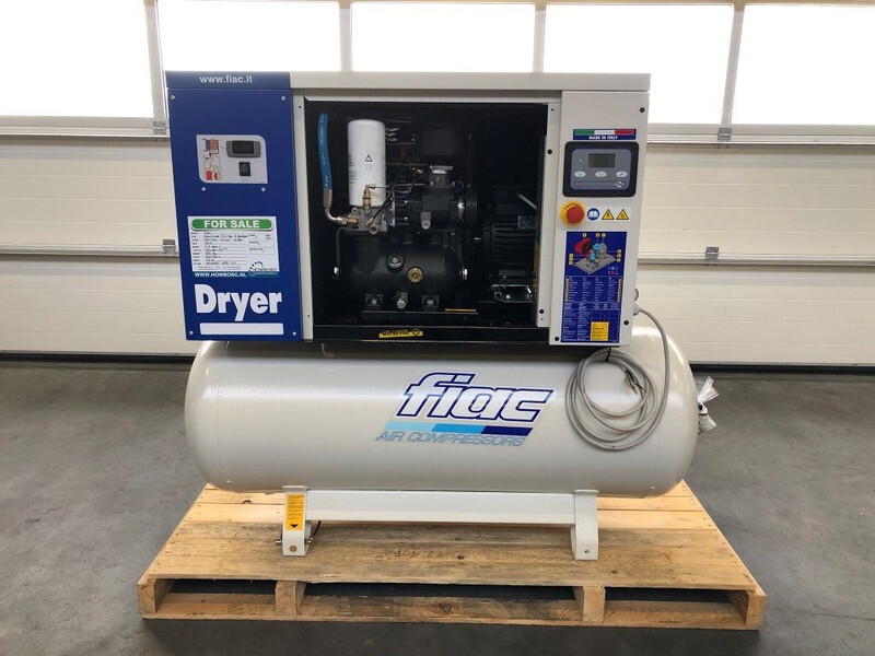 Ny Luftkompressor Fiac New Silver D 7.5 / 300 Silent 5.5 kW 720 L / min 10 bar Elektrische Schroefcompressor met ketel en droger: billede 9