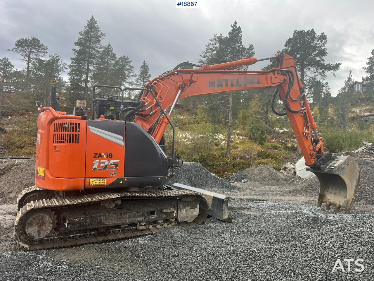 Gravemaskine Hitachi ZX135 US-7: billede 9