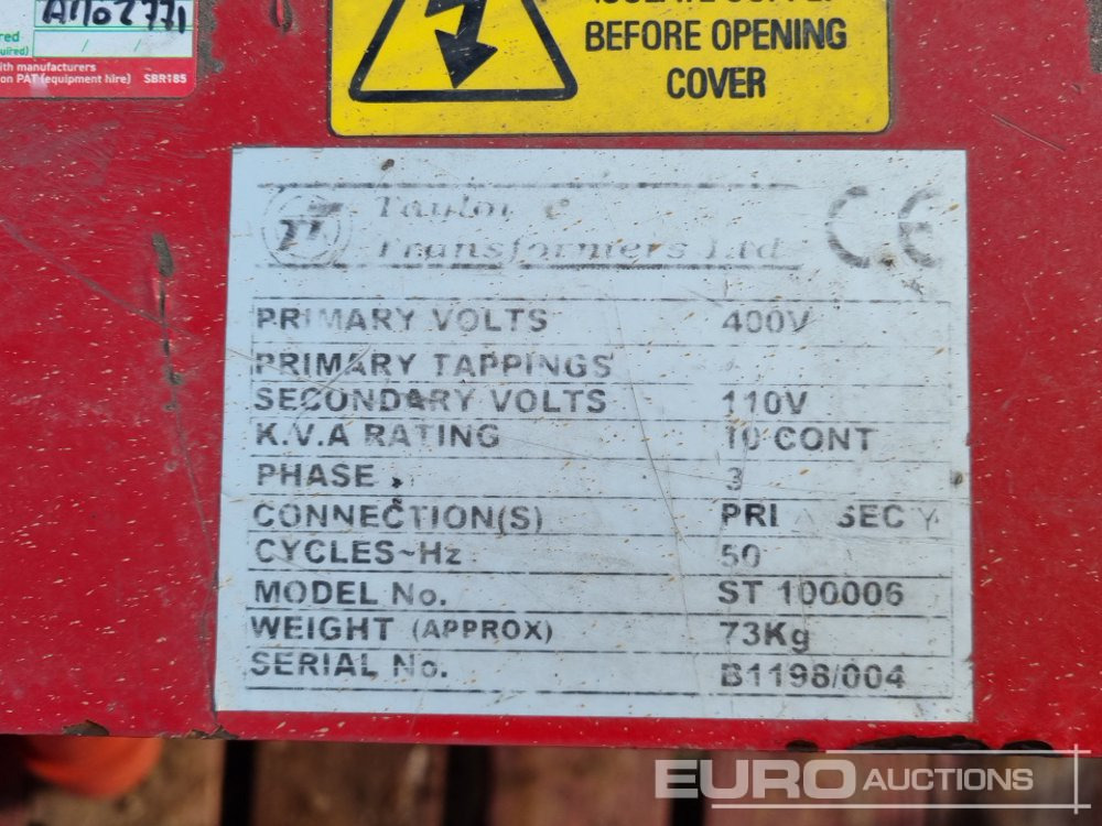 Bygningsudstyr 110 Volt Transformer (4 of): billede 12